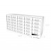 FixtureDisplays® 30-Slot Clasp Locker Cellphone iPad Mini Charging Station Locker Assignment Mail Slot Box Make to order, lead time 3 months 15252-2